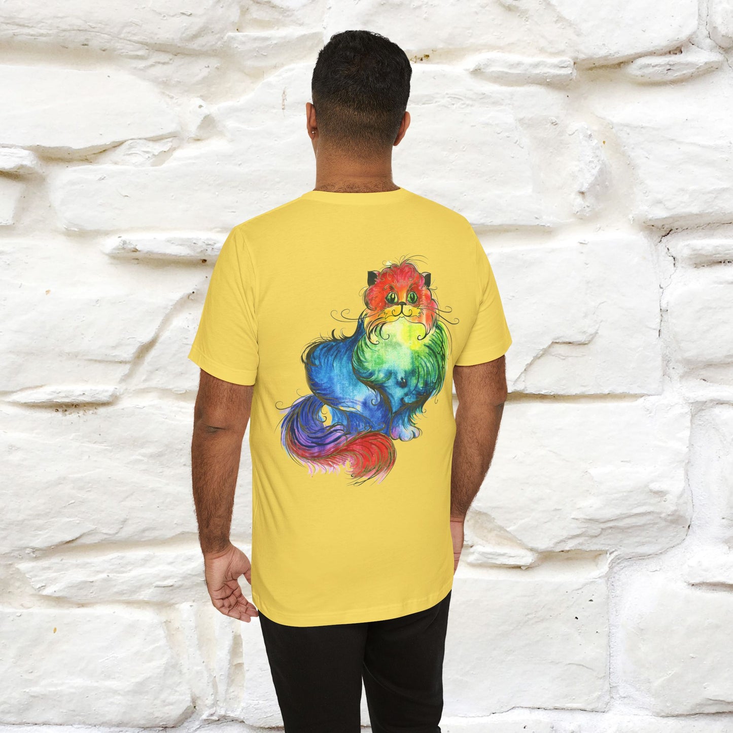 "Il Pittore'' Cat T-Shirt Front and Back Design | Nunu&Miao Studio