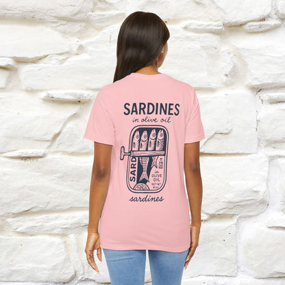 "Sardines In Olive Oil" Cute T-shirt | Front & Back Design|Nunu&Miao Studio