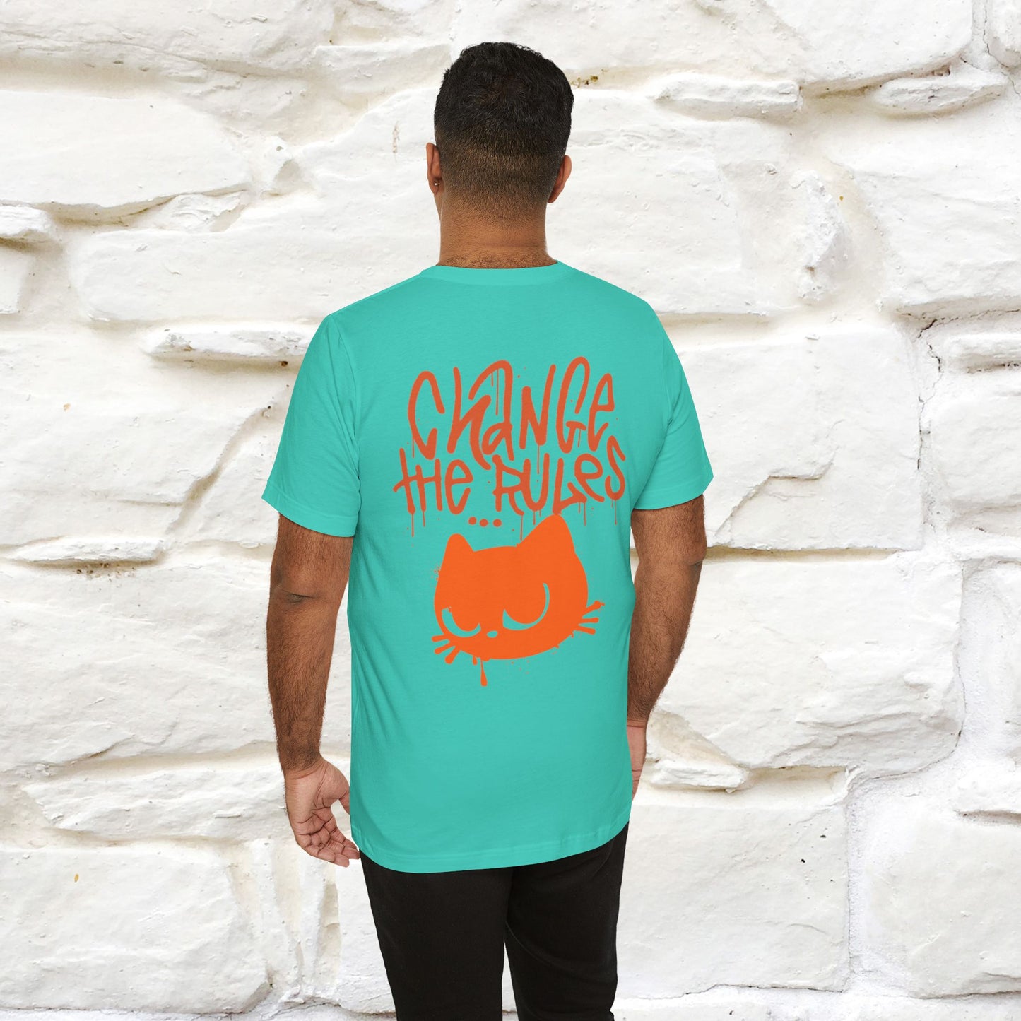 ''Change The Rules'' - Cat T-shirt -Nunu&Miao Studio
