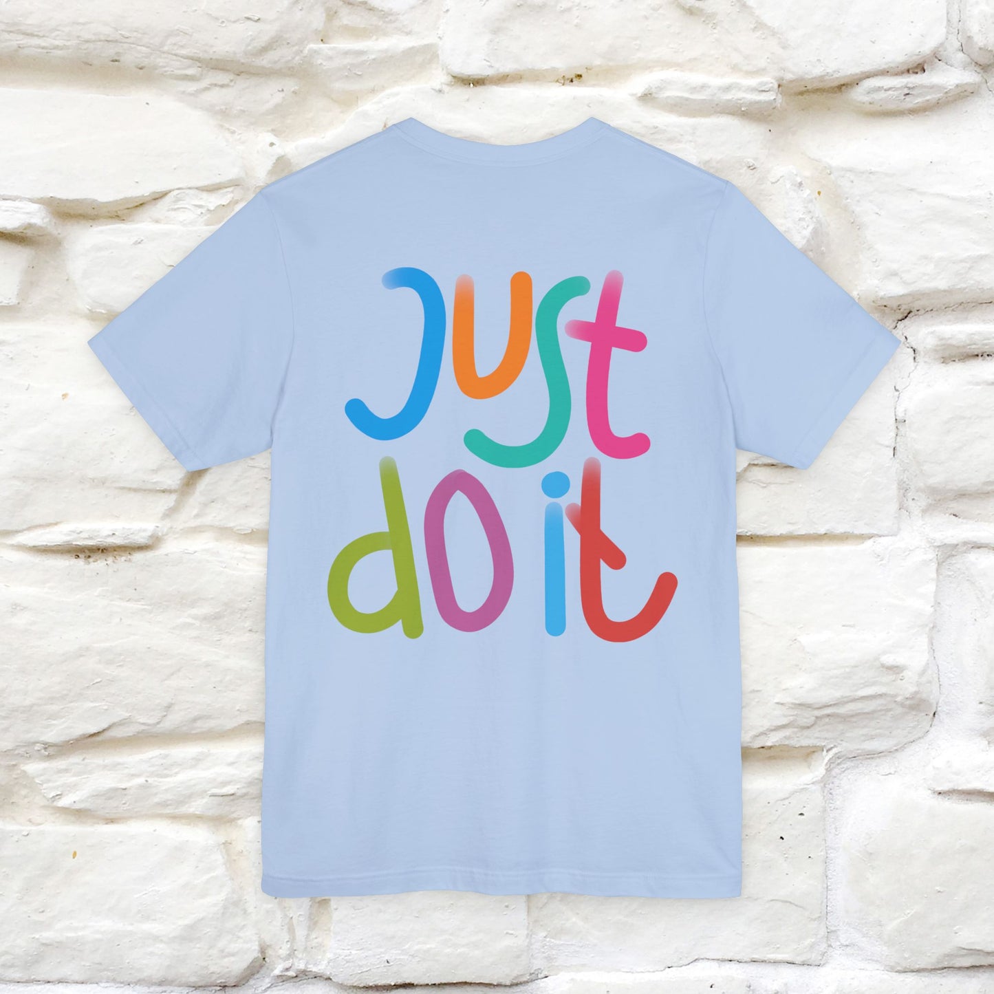 "Yes, Just Do It" Cat T-Shirt| Front & Back Design | Nunu&Miao Studio