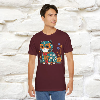 Zen Garden Cat: Japanese-Inspired T-Shirt for Men & Women | 100% Cotton*