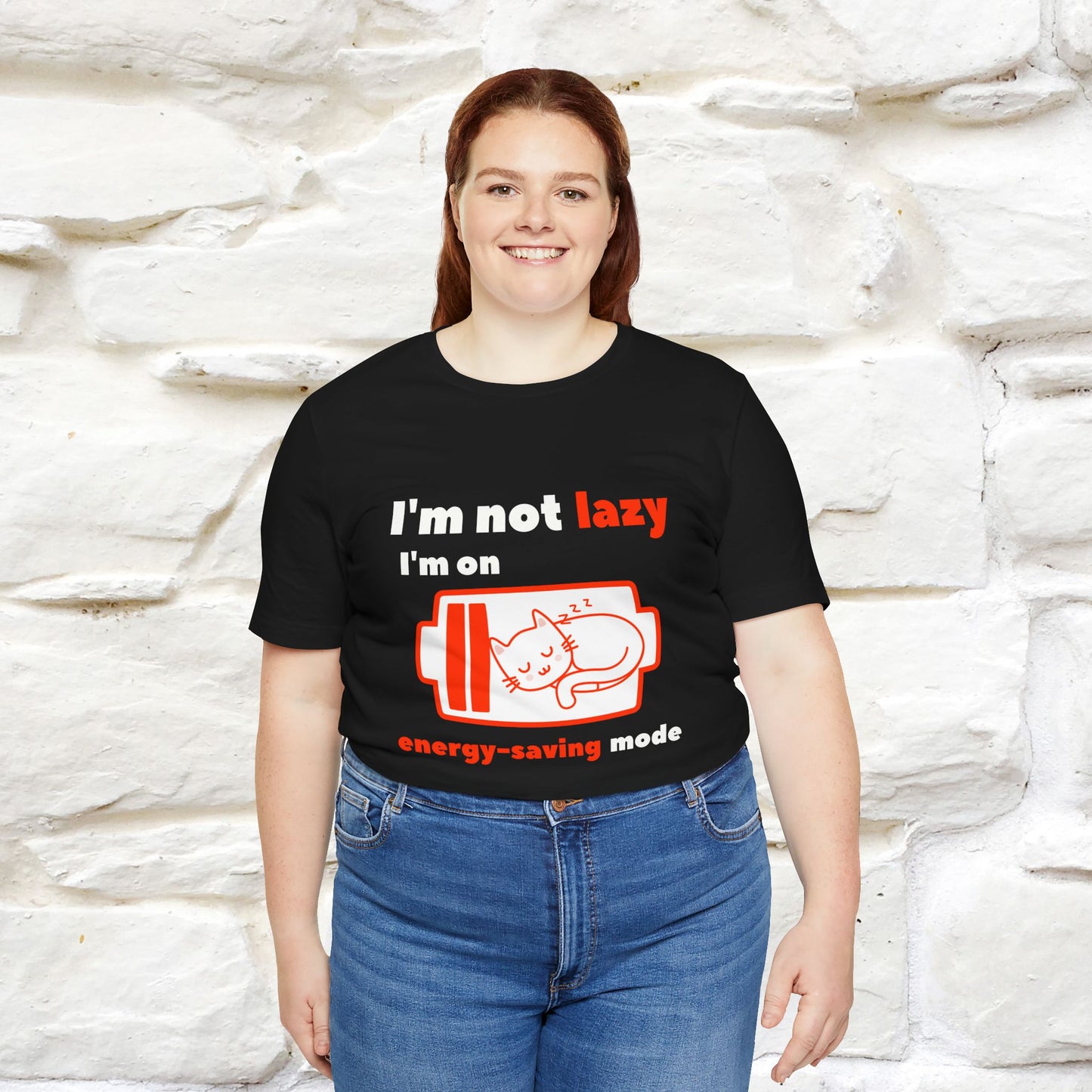 ''I am Not Lazy...'' Cat T-Shirt | Nunu&Miao Studio
