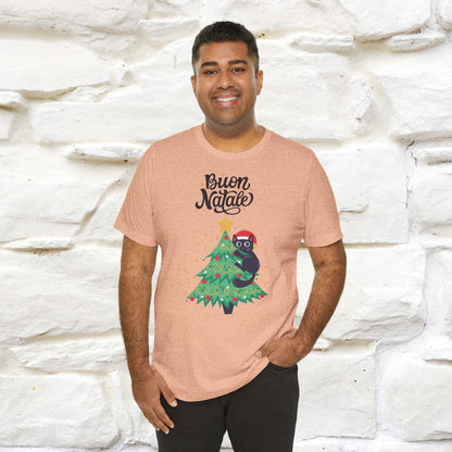 Buon Natale Cat T-Shirt | Italian Christmas Cat Shirt for Men & Women | 100% Cotton*