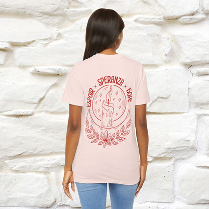 "Espoir Speranza Hope'' Cat T-Shirt Front and Back Design | Nunu&Miao Studio
