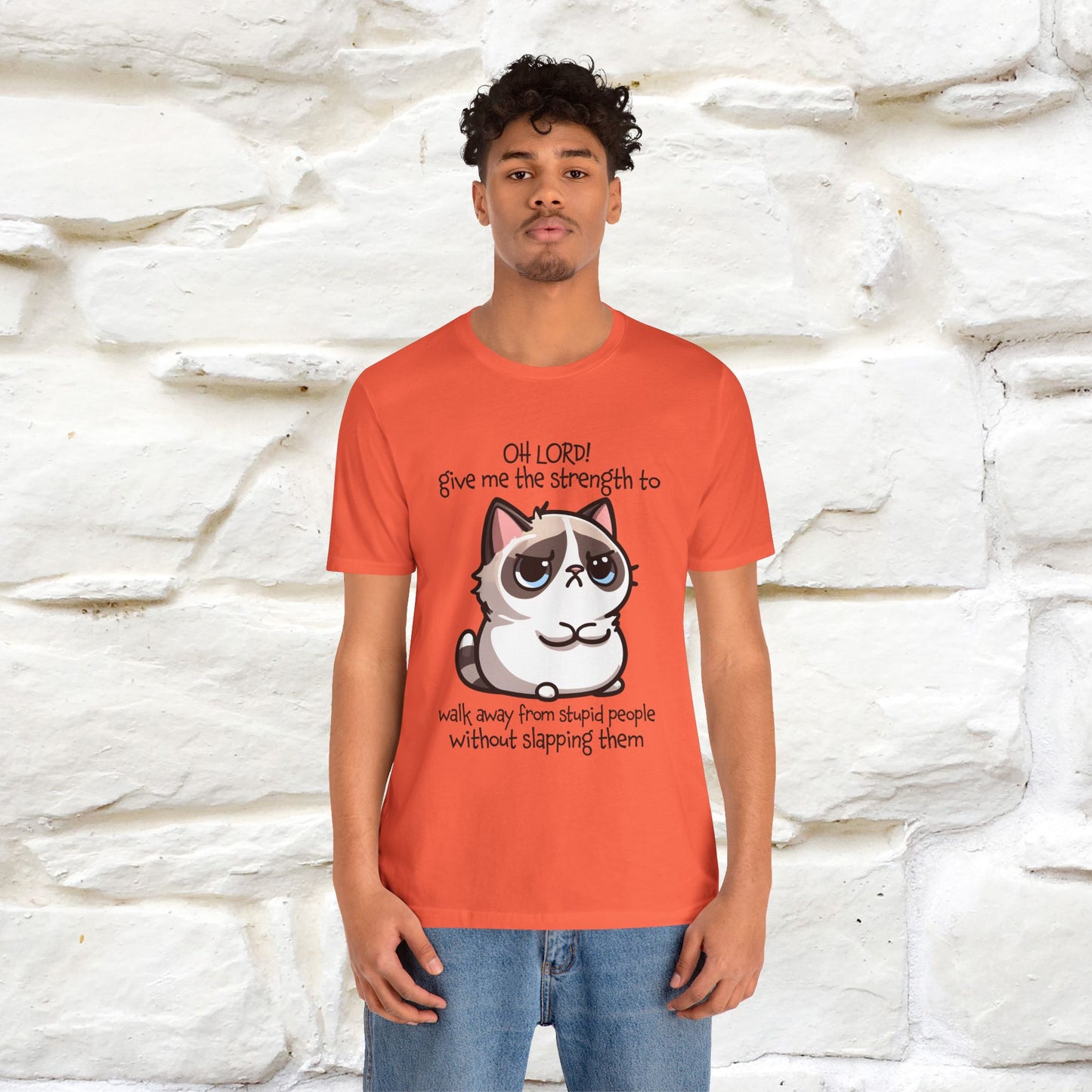 ''Oh Lord! Give Me Strength to ...'' Cat T-Shirt |  | Nunu&Miao Studio