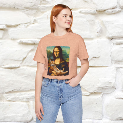 Mona Lisa’s Cat T-Shirt | Classic Art-Inspired Cat Tee for Men & Women | 100% Cotton