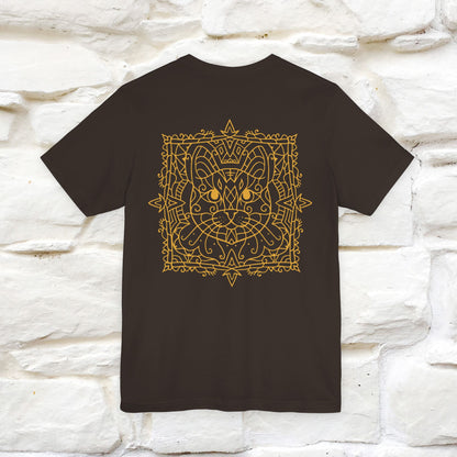"Mandala Cat'' Cat T-Shirt Front and Back Design | Nunu&Miao Studio