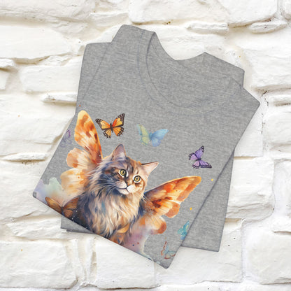 "Meow-velous Butterflies" T-shirt for Women | 100% Cotton*