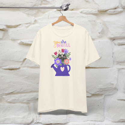 ''You Are Beautiful'' T-shirt for Women 100% Cotton* - Nunu&Miao Studio