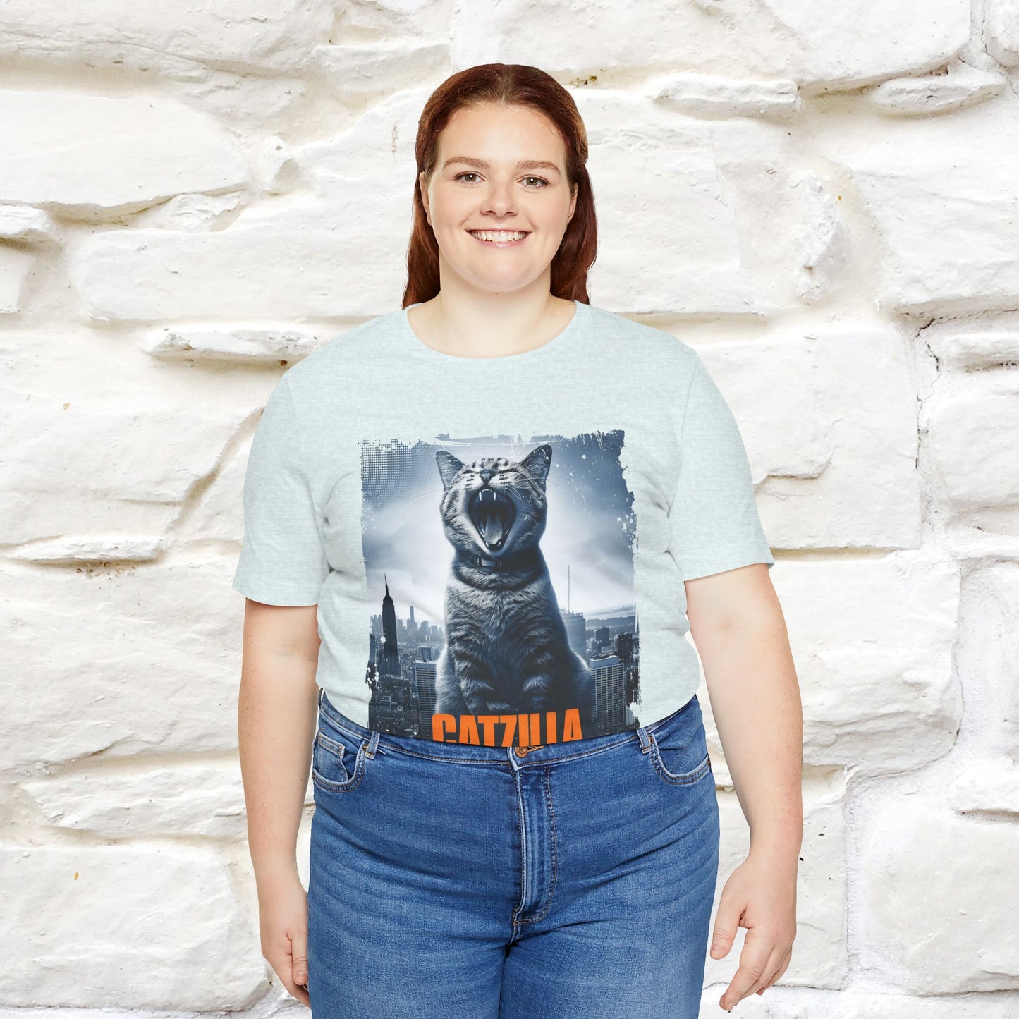 Catzilla T-Shirt | Fun Monster Cat Tee for Men & Women | 100% Cotton*