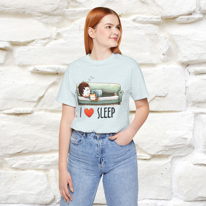 ''I Love Sleep''  Cat T-shirt for Men and Women  100% Cotton*