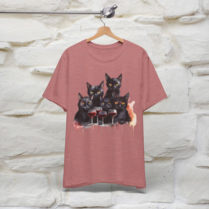 "Catty Cocktails'' T-shirt for Women 100% Cotton* - Nunu&Miao Studio