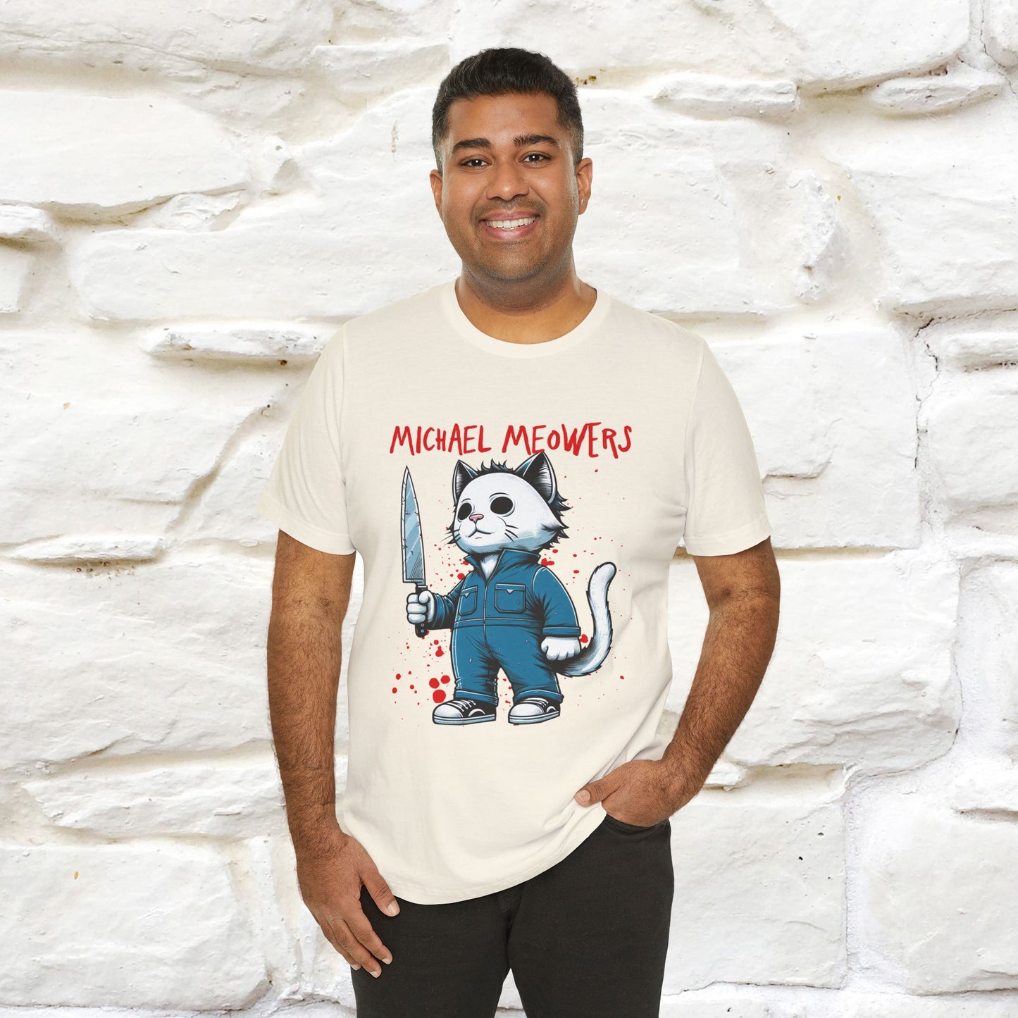 Michael Meowers T-Shirt | Playful Cat Parody Tee for Men & Women | 100% Cotton*