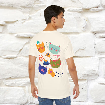 ''The Power Of Meow'' Cat T-Shirt Front and Back Design | Nunu&Miao Studio