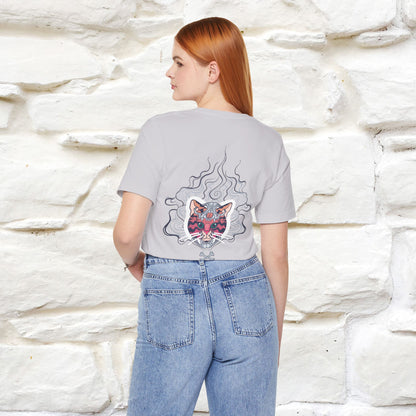 ''Air Fire Cat'' | Cat T-Shirt Front and Back Design | Nunu&Miao Studio