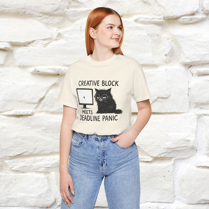 "Creative Block Meets Deadline..." |Cat T-Shirt | Nunu&Miao Studio