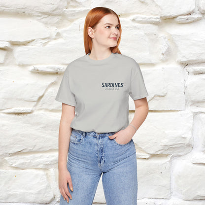 "Sardines In Olive Oil" Cute T-shirt | Front & Back Design|Nunu&Miao Studio