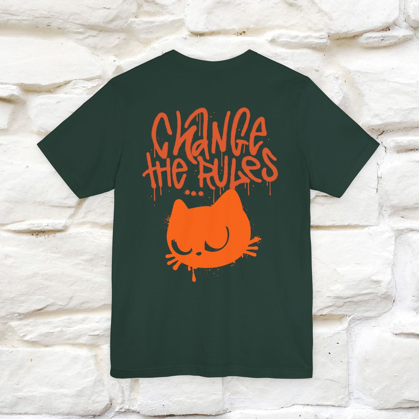 ''Change The Rules'' - Cat T-shirt -Nunu&Miao Studio