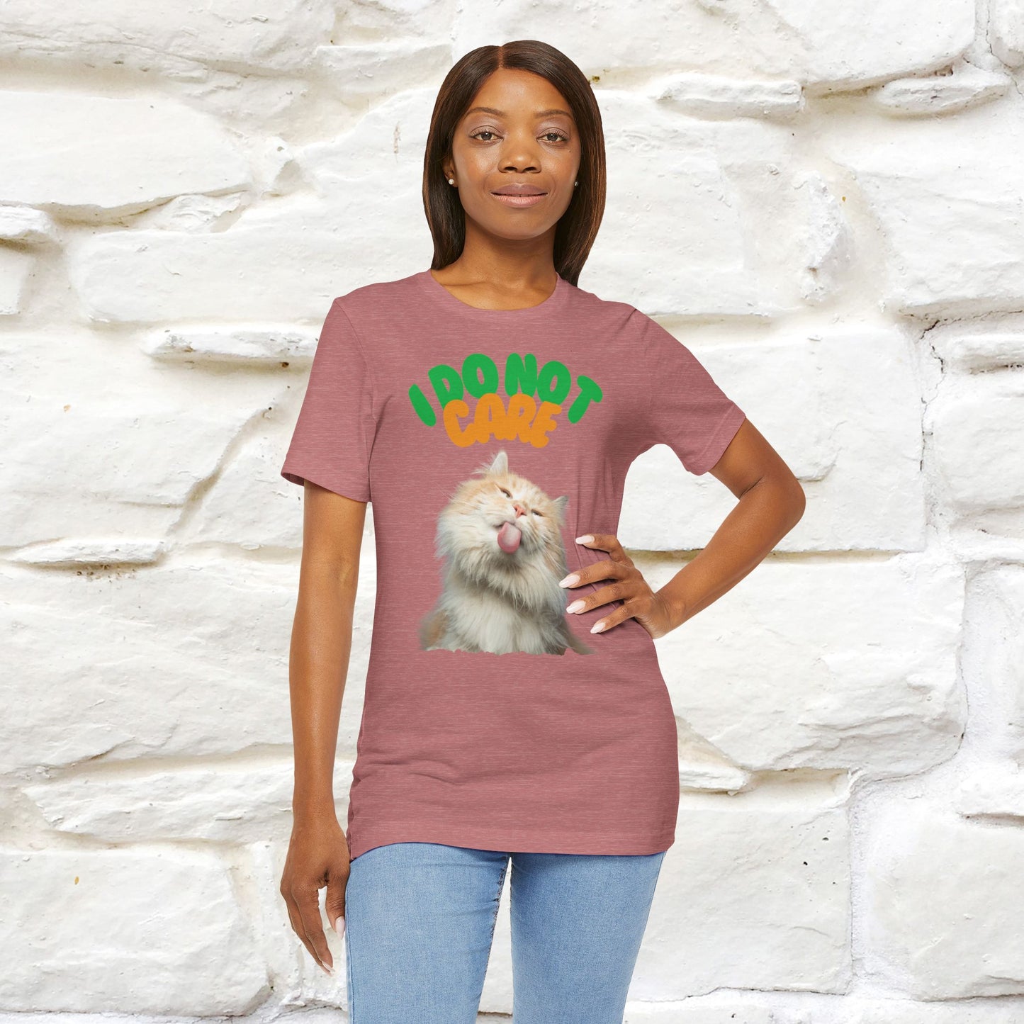 ''I Do Not Care''  Cat T-shirt for Men and Women  100% Cotton*