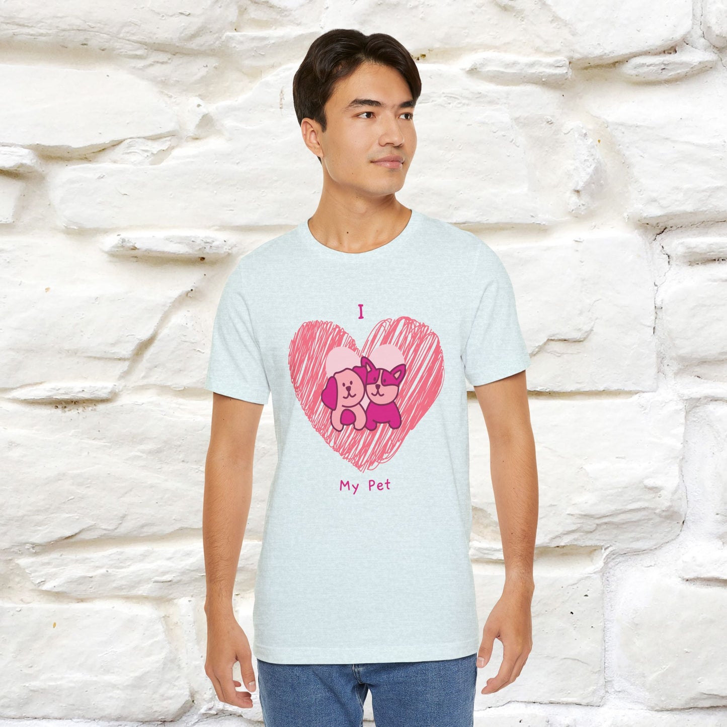 "I Love My Pet" Cat T-Shirt for Men & Women | 100% Cotton* | Celebrate Your Furry Friends