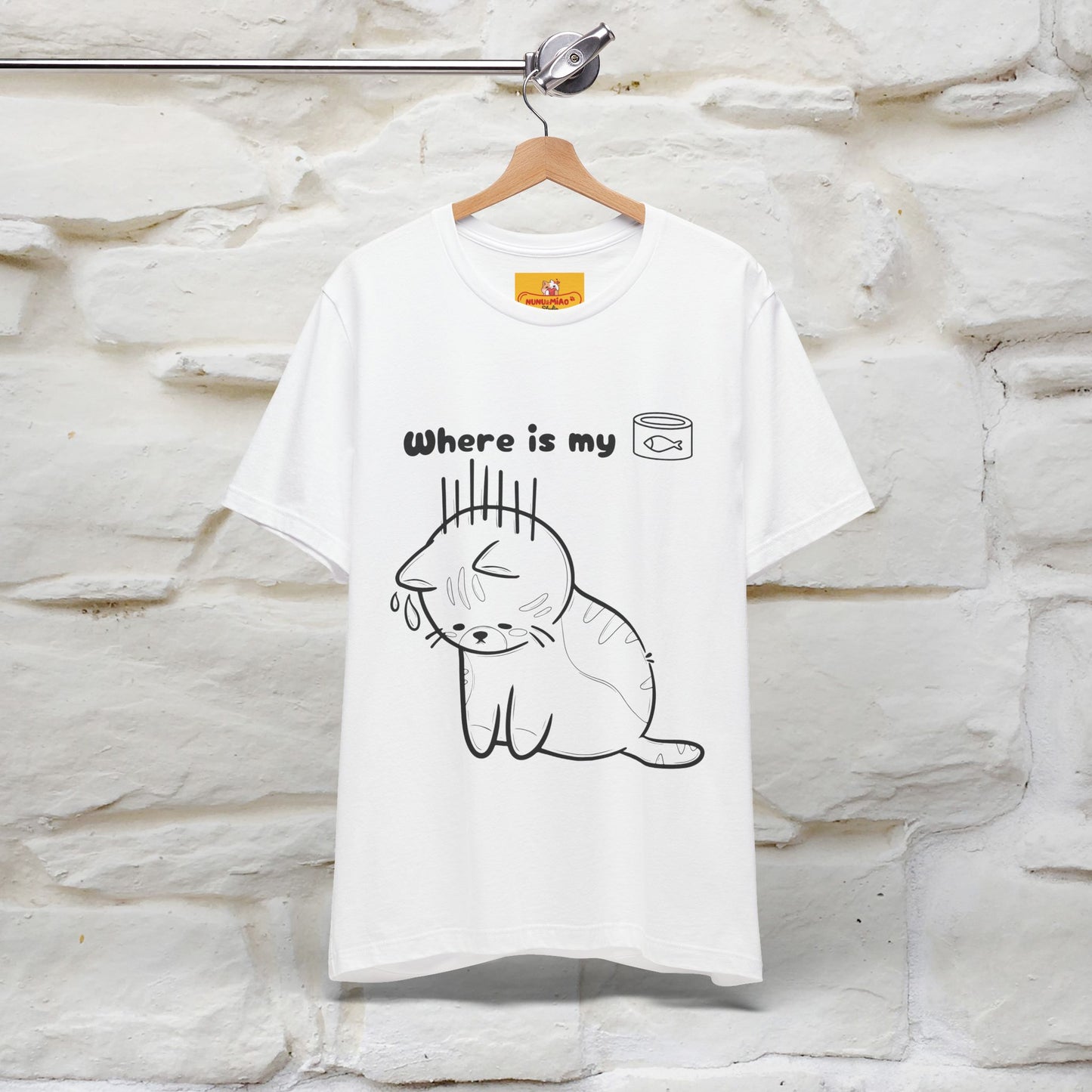 "Where Is My Tuna?" Cat T-Shirt | Nunu&Miao Studio - Nunu&Miao Studio