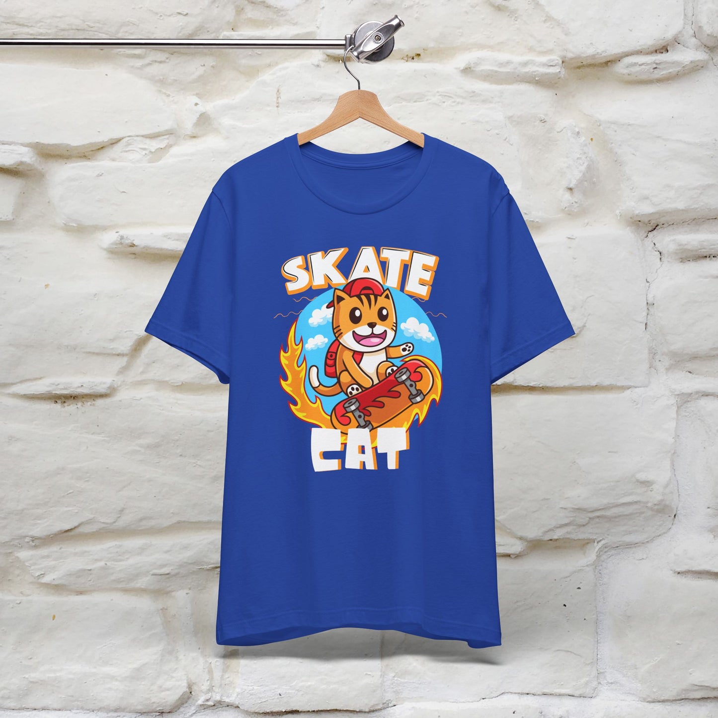 "Skate Cat" Cat T-shirt for Men & Women | 100% Cotton