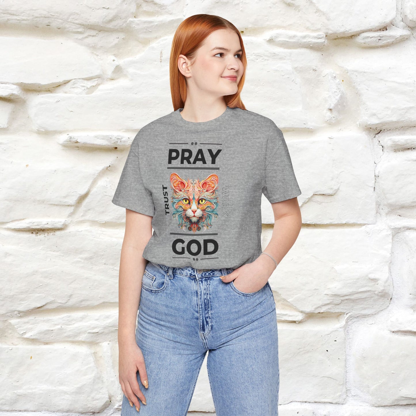 Pray, God, Trust, Work T-Shirt for Men & Women | 100% Cotton* Inspirational Tee