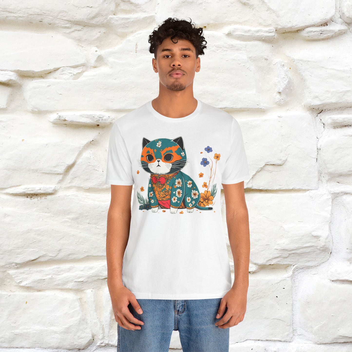 Zen Garden Cat: Japanese-Inspired T-Shirt for Men & Women | 100% Cotton*