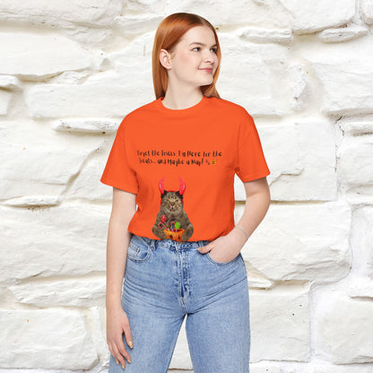 ''Forget The Tricks I am Here For The Treats ...And Maybe A Nap!'' Cat T-shirt for Men and Women  100% Cotton*