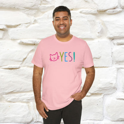 "Yes, Just Do It" Cat T-Shirt| Front & Back Design | Nunu&Miao Studio