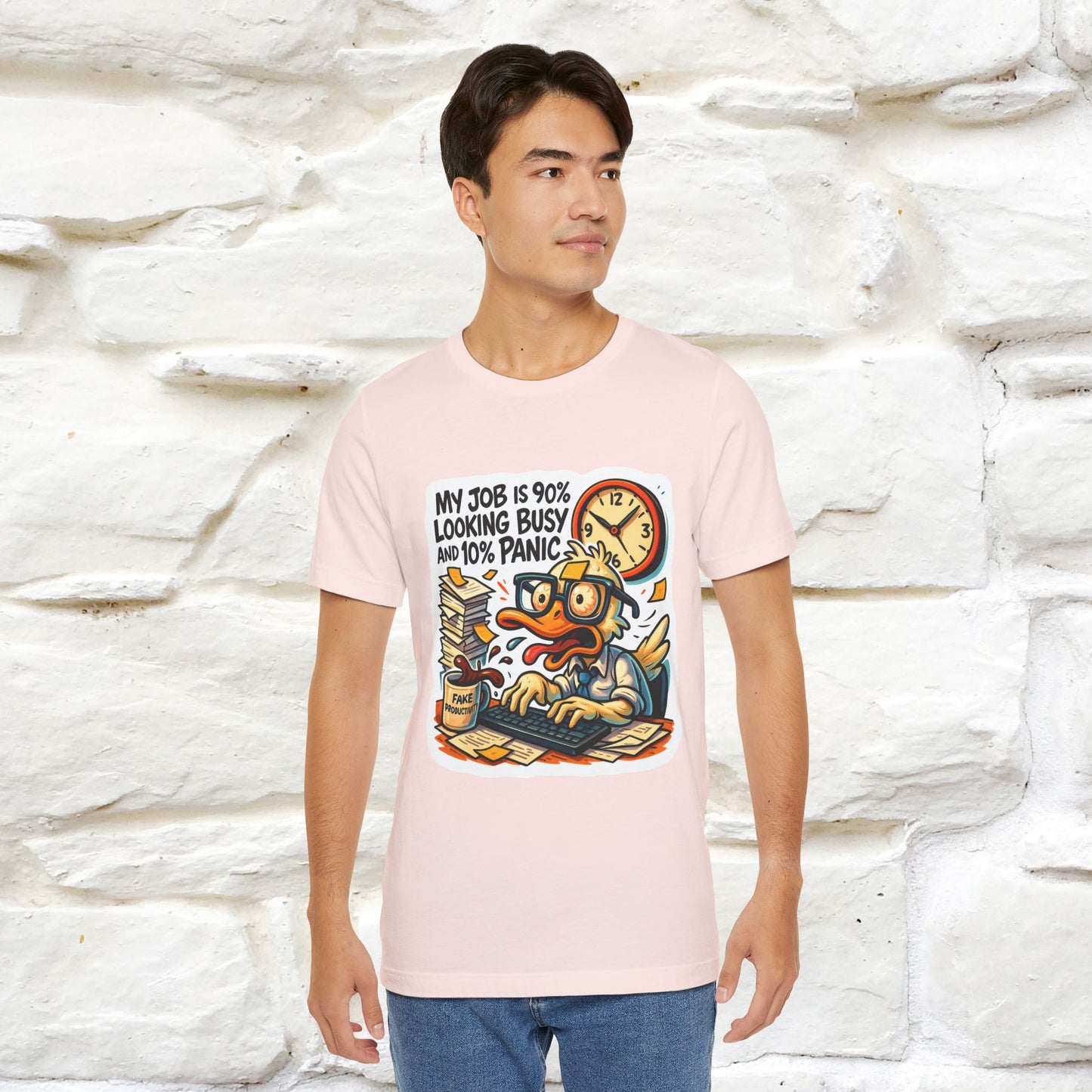 '' My Job is 90% Looking Busy ... |  Sarcastic T-Shirt | Nunu&Miao Studio