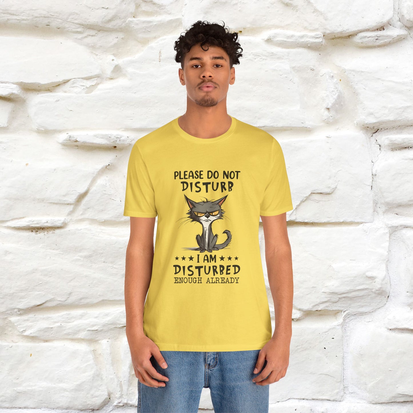 ''Please Do Not Disturb, I’m Already Disturbed Enough''| Cat T-Shirt |Nunu&Miao Studio