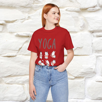 The Real Yoga Challenge Cat T-Shirt for Men & Women | 100% Cotton* Funny & Comfortable Tee