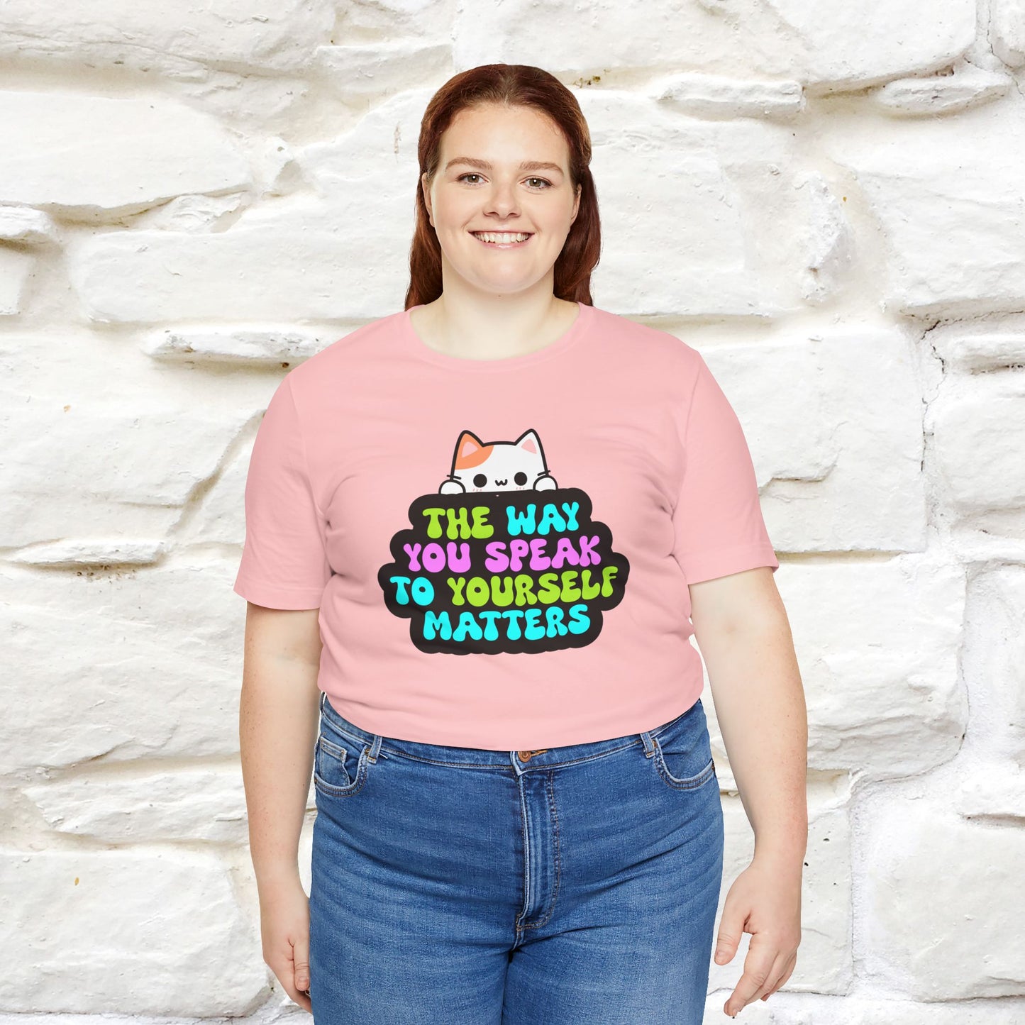 "Il modo in cui parli con te stesso è importante" T-shirt per uomo e donna | 100% cotone*