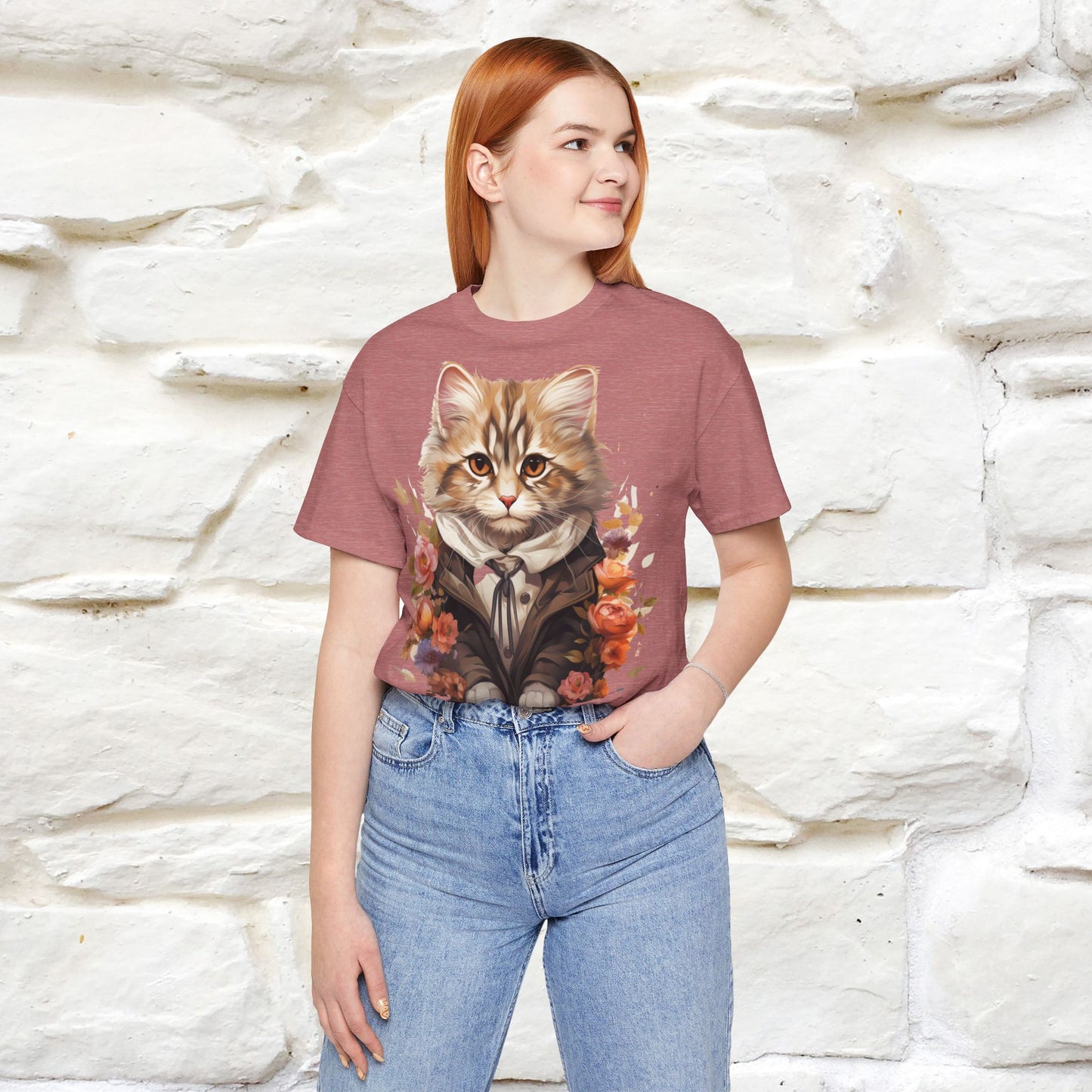 ''Charismatic'' Cat T-shirt for Women 100% Cotton* - Nunu&Miao Studio