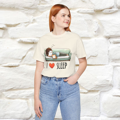 ''I Love Sleep''  Cat T-shirt for Men and Women  100% Cotton*