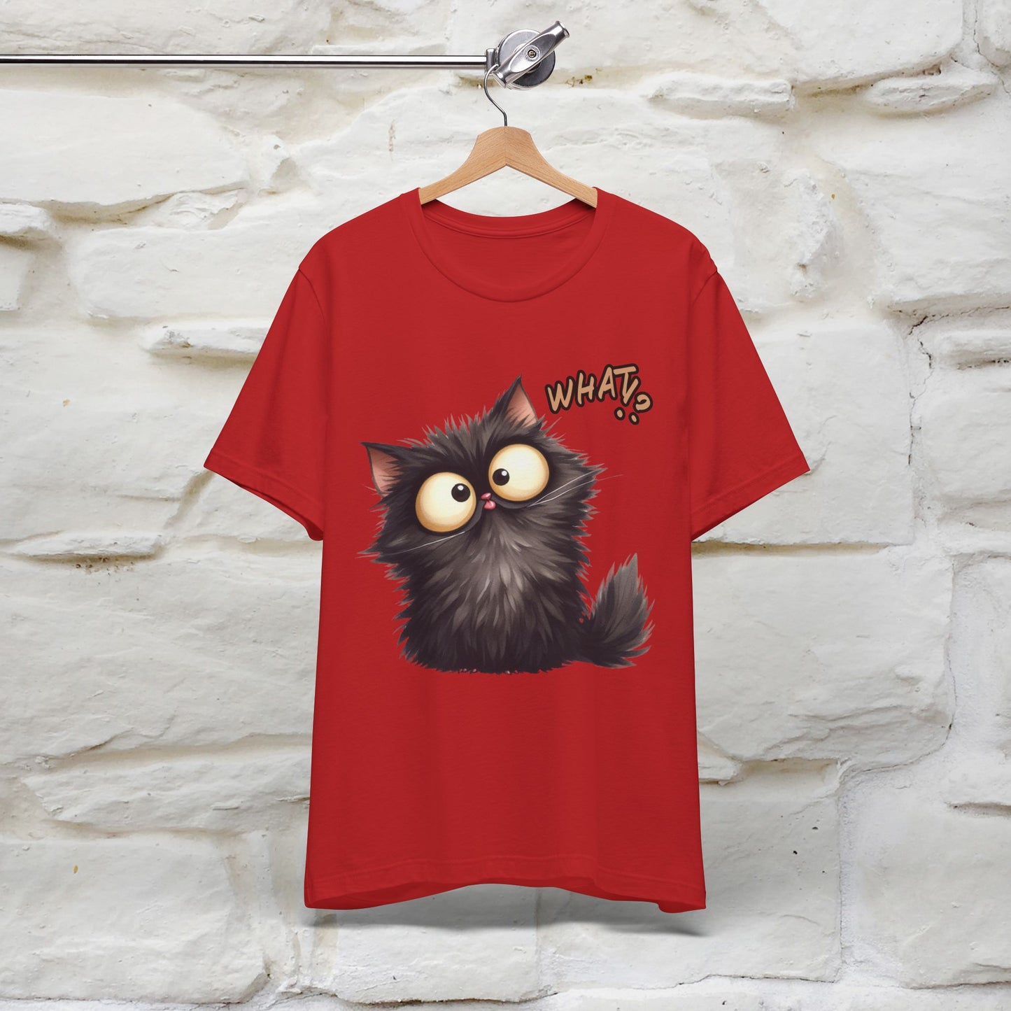 What? Cat T-Shirt for Men & Women | 100% Cotton* Funny & Stylish Tee