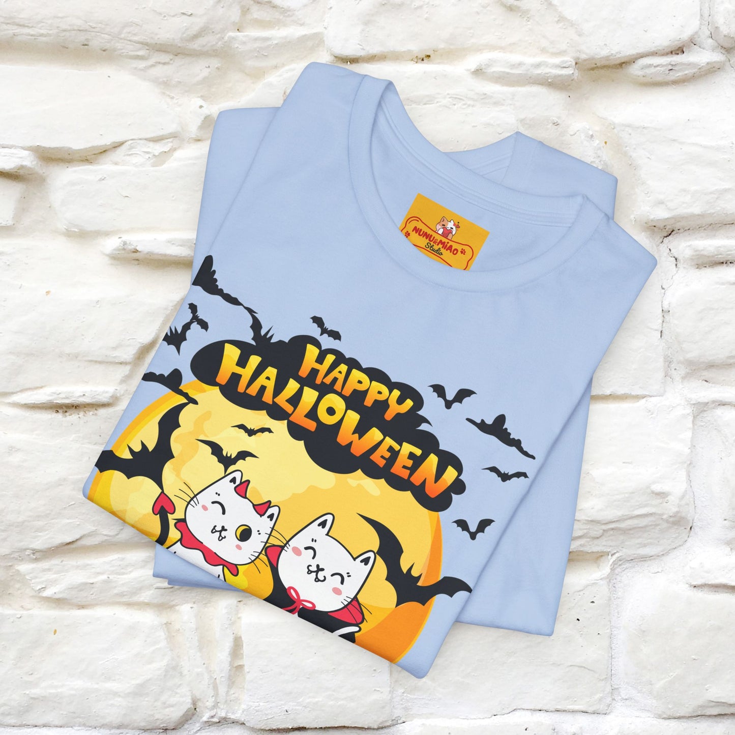 "Happy Halloween Cat Couple " Cat  T-shirt |Nunu&Miao Studio