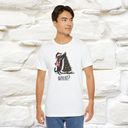 What? Cattitude Cat Christmas Shirt for Men & Women | 100% Cotton*