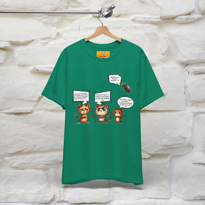 "Humans Are Way Ahead In The Evil Game! 😈😼" Cat  T-shirt |Nunu&Miao Studio - Nunu&Miao Studio
