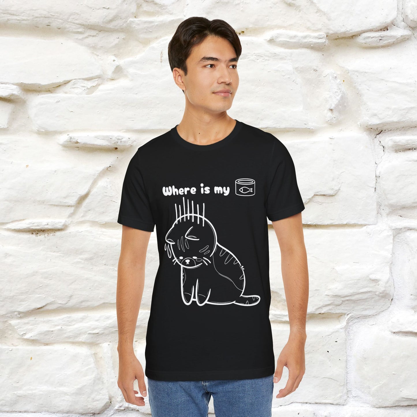 "Where Is My Tuna?" Cat T-Shirt | Nunu&Miao Studio - Nunu&Miao Studio