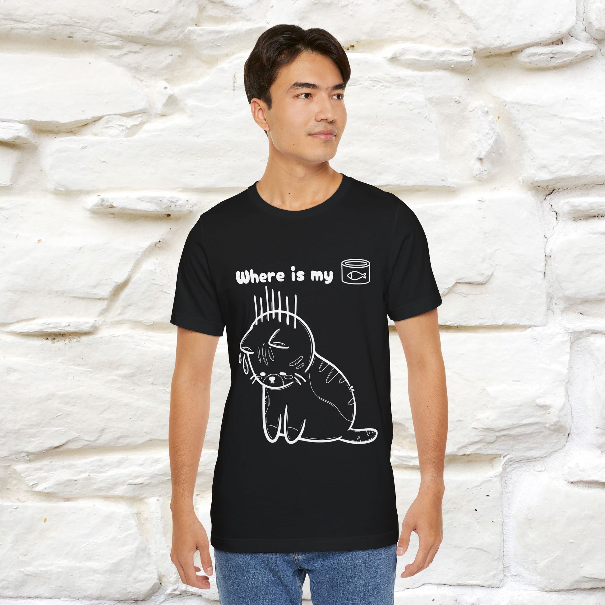 "Where Is My Tuna?" Cat T-Shirt | Nunu&Miao Studio - Nunu&Miao Studio