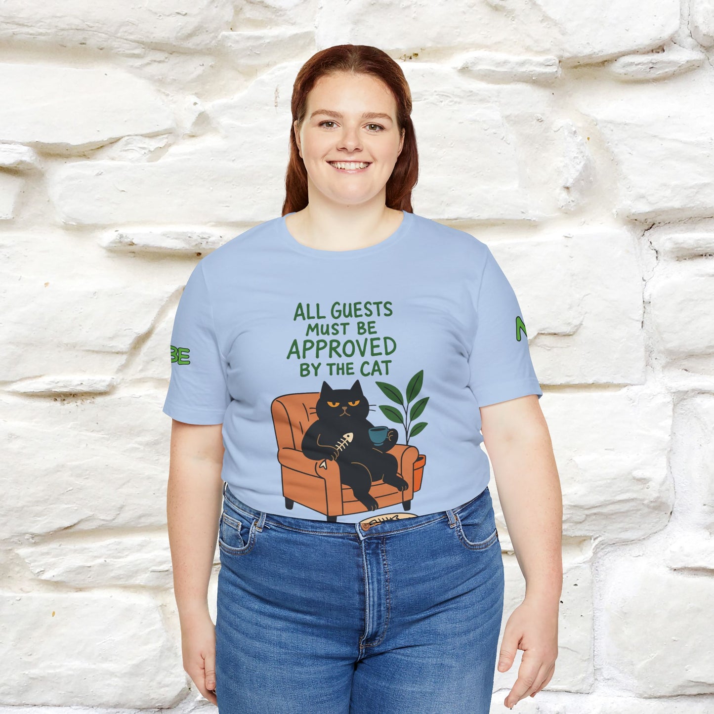 "All Guest Must Be Approved By The Cat - NO,MAYBE" Cat T-shirt |Nunu&Miao Studio