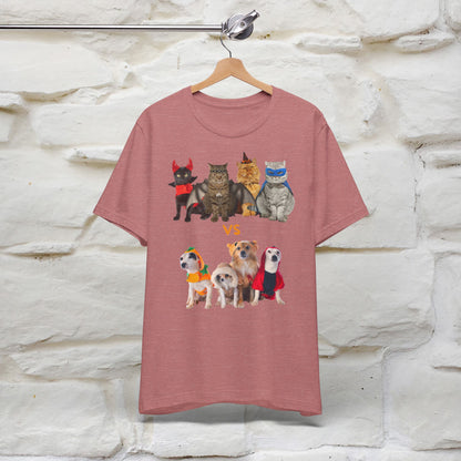 ''Cat Vs Dogs''  Cat and Dog T-shirt for Men and Women 100% Cotton*