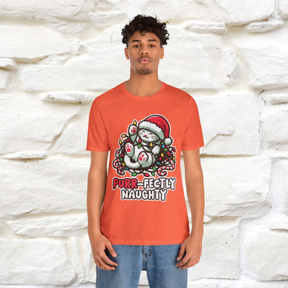 “Purr-Fectly Naughty” | Cat T-Shirt | Nunu&Miao Studio