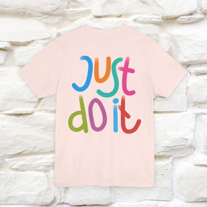 "Yes, Just Do It" Cat T-Shirt| Front & Back Design | Nunu&Miao Studio