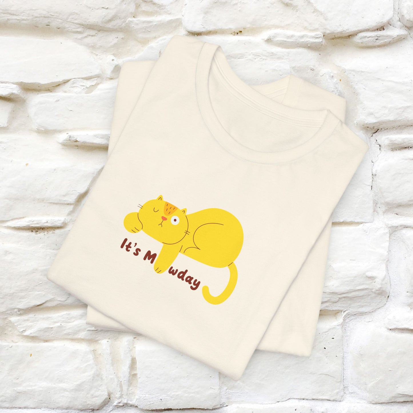 "It's Meawday" Cat T-shirt for Men & Women | Front & Back Design | 100% Cotton*