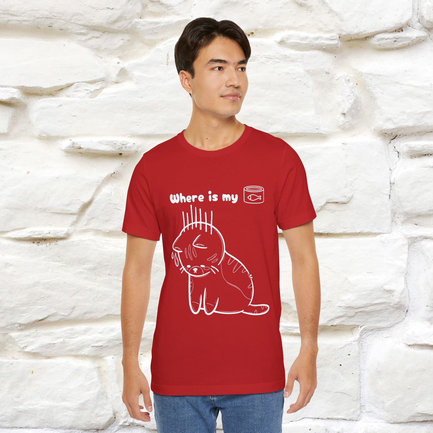 "Where Is My Tuna?" Cat T-Shirt | Nunu&Miao Studio - Nunu&Miao Studio