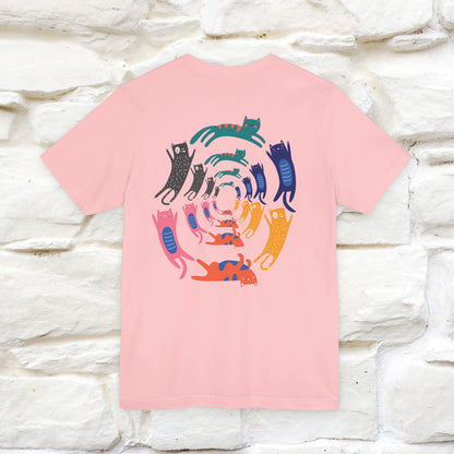 "The Hypnotic Meow'' Cat T-Shirt Front and Back Design | Nunu&Miao Studio