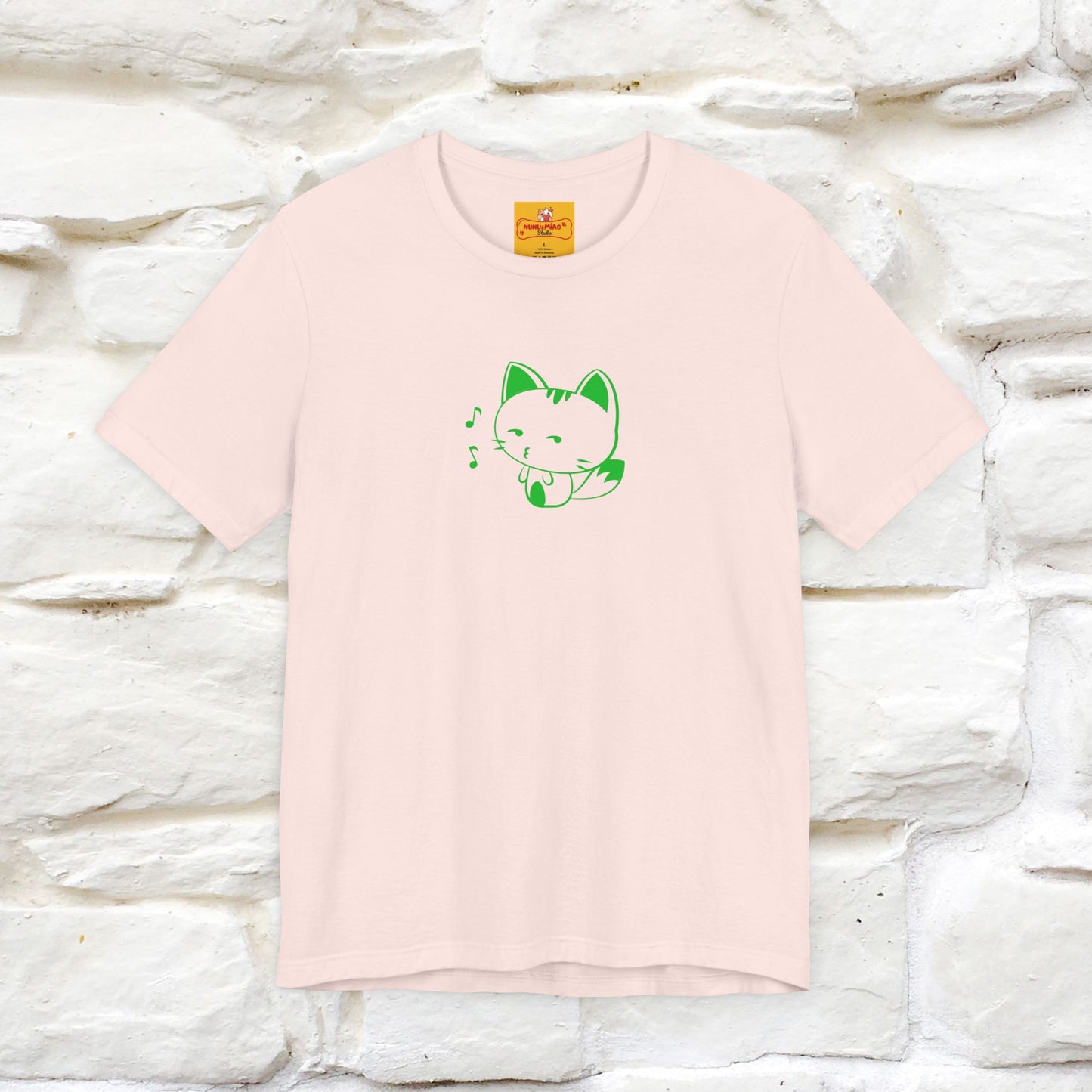 "Happiness Comes From Peace, Peace Comes From Indifference" Cat T-Shirt| Front & Back Design | Nunu&Miao Studio